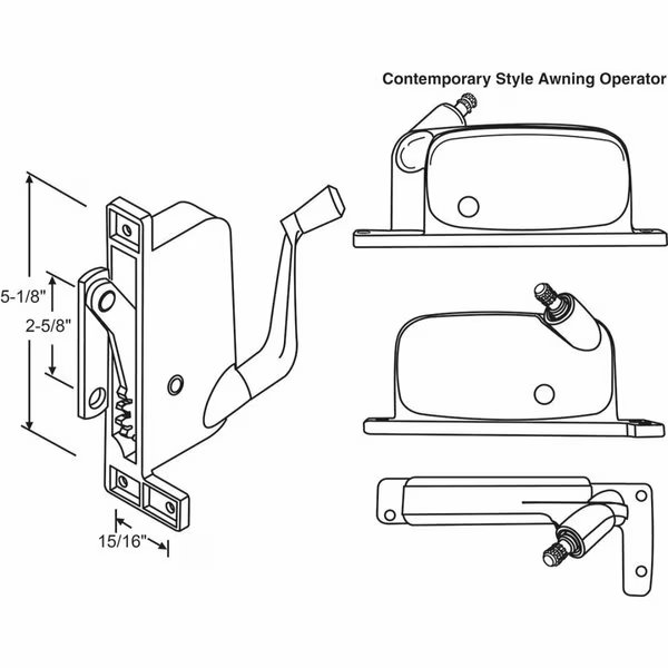 Awning Operator Mill, Strybuc, Mfr#: 41-263P D